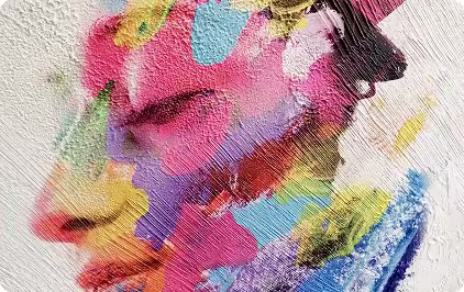 Putzwand als Oberfläche für Wanddruck und Wandgestaltung